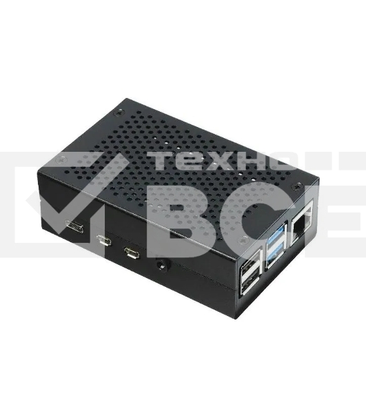 Корпус ACD  Black Fine Heat Dispersion Aluminium Alloy Case for Raspberry Pi 4B