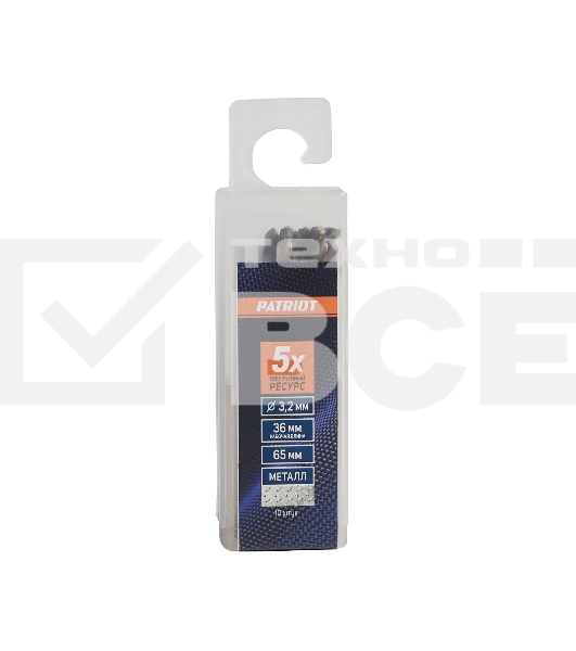 Сверло по металлу (3.2х65/36 мм; 10 шт.) EDGE by PATRIOT 815010027