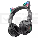 Беспроводные/проводные наушники Borofone BO18 черный, накладные, Bluetooth + проводной, складная конструкция, до 7 ч, фото 1