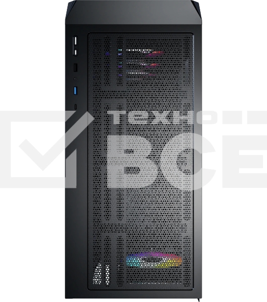 Компьютерный корпус Montech X5 черный без БП ATX 4x120мм 1xUSB2.0 1xUSB3.0 audio bott PSU