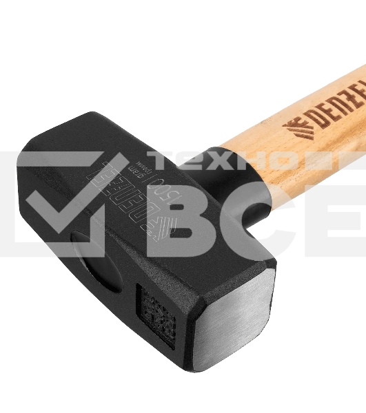 Кувалда Denzel 1500 г, кованая головка, буковая рукоятка