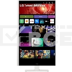 Монитор 31.5' LG 32U850SA-W IPS 3840x2160, 60 Гц, 5 мс, 16:9, 400 кд/м², 2xHDMI 2.0, USB-C (90 Вт), USB Hub (3x USB 3.0), 3.5 Jack, HDR10, динамики (2x5 Вт), веб-камера, Smart TV (webOS 24), Wi-Fi, Bluetooth, VESA 100x100, белый, фото6