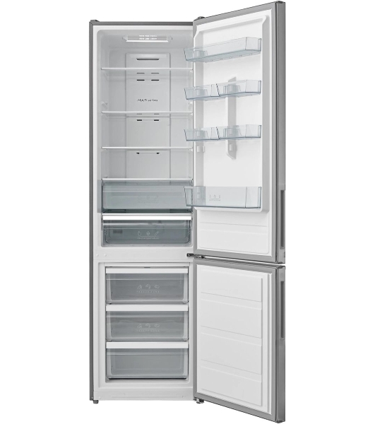 Холодильник Centek CT-1723 стальной двухкамерный 254/85 л морозилка снизу, No Frost