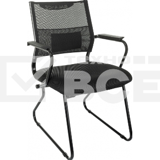 Кресло Бюрократ CH Balance-Av черный Elastic-102 TW-11 сетка/ткань полозья металл черный