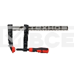 Струбцина F-образная усиленная Deli DL110830Z 300x80 мм, макс. усилие зажима 3000N, резьба 14мм, фото2