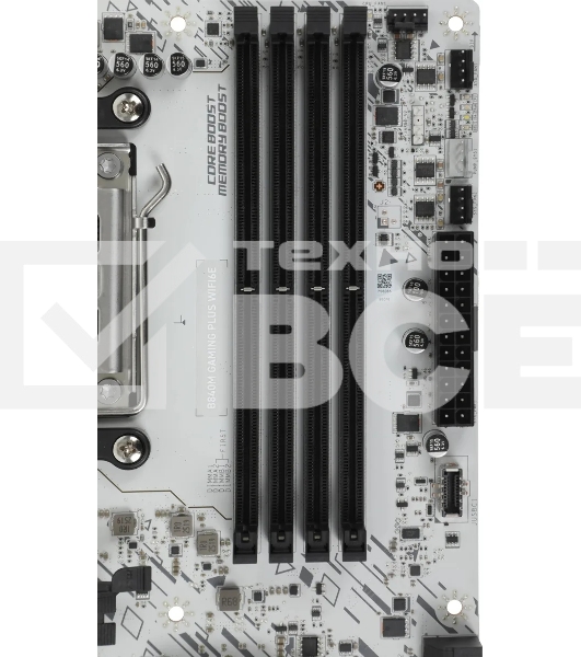 Материнская плата MSI B840M GAMING PLUS WIFI6E, AM5, AMD B840, 4xDDR5, 4xSATA, 2xM.2, 1xPCIe 4.0 x16, 1xPCIe 3.0 x4, 1xHDMI (v2.1), 1xUSB-C 10Gbps, 1xUSB-A 10Gbps, 2xUSB-A 5Gbps, 4xUSB-A 2.0, 1x2.5Gb LAN, Wi-Fi 6E, Bluetooth 5.3, 2x3.5 мм, 7.1, mATX