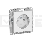 Механизм розетки 1-м СП AtlasDesign без заземл. 16А белый, SchE ATN000141, фото 1