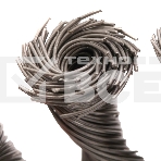 Щетка для УШМ Denzel 125 мм, М14, тарелка, крученая нержавеющая проволока 0,5 мм, фото5