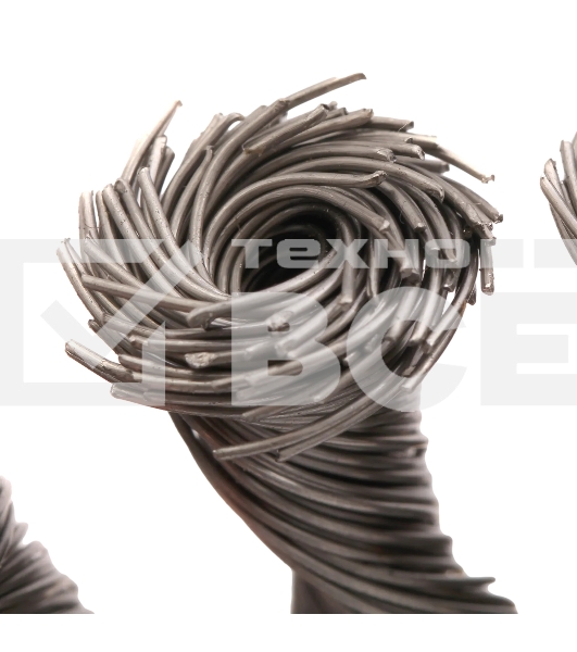 Щетка для УШМ Denzel 125 мм, М14, тарелка, крученая нержавеющая проволока 0,5 мм