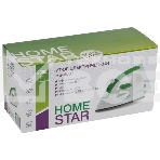 Утюг Homestar HS-4001 бело-зеленый (2000 Вт, пар, тефлоновая подошва), фото2
