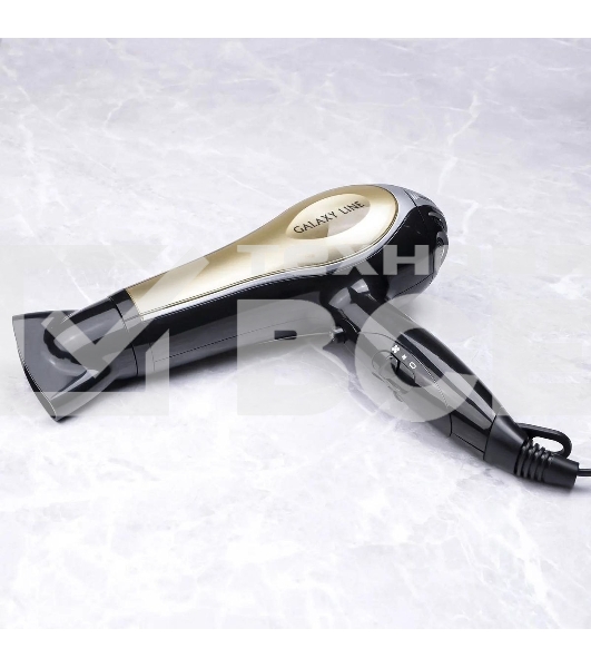 Фен Galaxy GL 4316 черный/золотистый, 2200 Вт