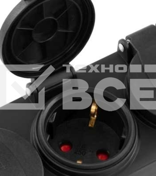 Сетевой фильтр Buro 300MDP-3-B 3 м, 3 розетки, черный, коробка