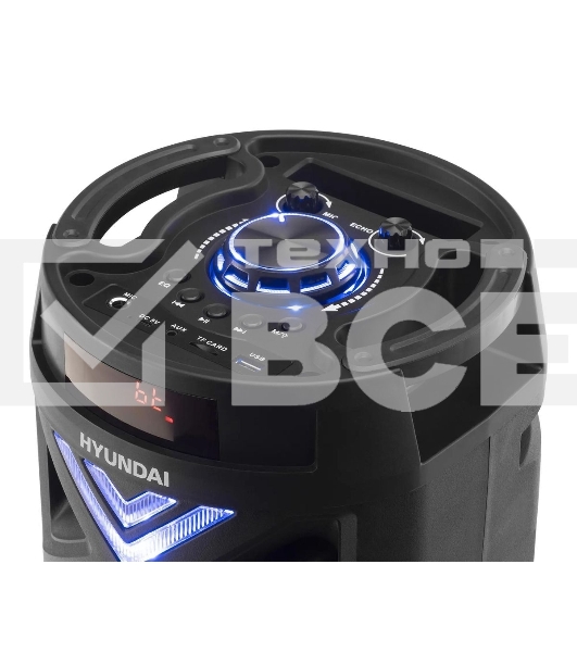 Минисистема Hyundai H-MC180 черный 80Вт/FM/USB/BT/SD/MMC