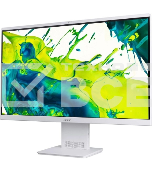 Моноблок Acer Aspire S27B-UGMTL-U 27' Full HD Core Ultra 7 155U (1.7) 16Gb SSD512Gb Arc graphics Eshell GbitEth WiFi BT 90W клавиатура мышь Cam белый 1920x1080