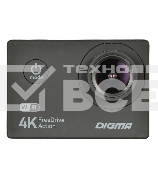 Видеорегистратор Digma FreeDrive Action 4K WiFi черный 8Mpix 2160x3840 2160p 140гр.