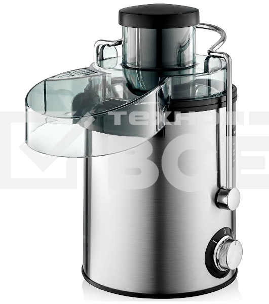 Соковыжималка BRAYER BR1711 серебристый, центробежная, 800 Вт, 500 мл, механическое