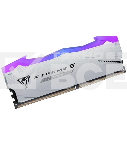 Оперативная память Patriot Viper Xtreme 5, DDR5, 32Gb (2x16Gb), 8000MHz, CL38, с радиаторами, RGB, серебристый