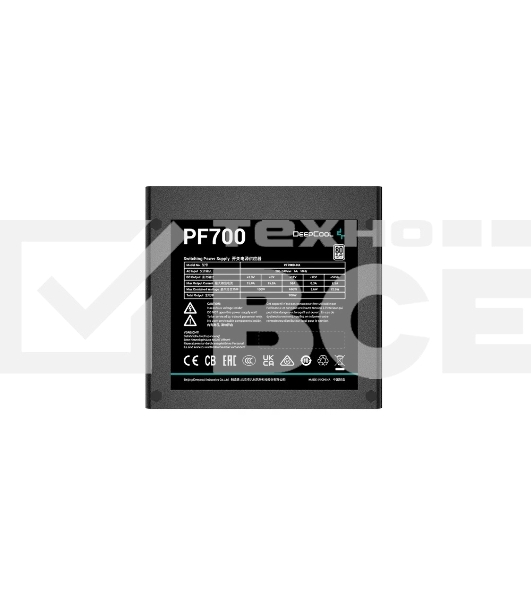 Блок питания Deepcool/GamerStorm PF700, 700Вт, 80 PLUS, 120мм, черный