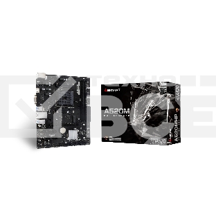 Материнская плата Biostar A520MHP, AM4, AMD A520, 2xDDR4, 4xSATA, 1xM.2, 1xPCI-E 3.0 x16, 2xPCI-E x1, 1xHDMI, 1xVGA, 1x 1Gb LAN, 2xUSB-A 3.2 Gen 1, 4xUSB-A 2.0, 3x3.5 мм, 7.1, Micro-ATX