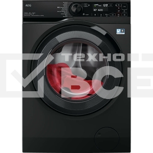 Стирально-сушильная машина AEG LWR73166OE черный, загрузка фронтальная 10 кг, 1600 об/мин., класс: А