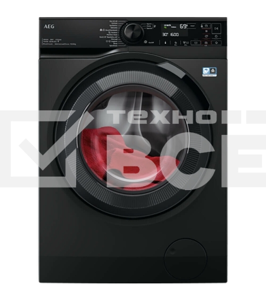 Стирально-сушильная машина AEG LWR73166OE черный, загрузка фронтальная 10 кг, 1600 об/мин., класс: А