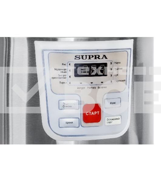 Мультиварка SUPRA MCS-4115 5 л, 900 Вт, 11 программ, серебристый/белый