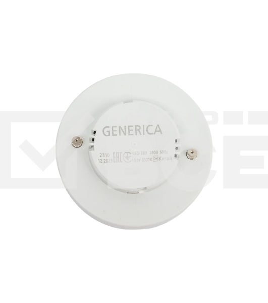 Лампа светодиодная GENERICA LL-T80-15-230-65-GX53-G T80 15Вт таблетка 6500К GX53 230В