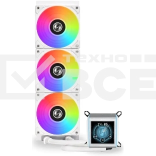 Система водяного охлаждения Lian-Li Galahad II LCD 360 ARGB белый 120мм алюминий+медь 2450rpm 30db 4-pin