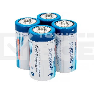 Батарейки солевые Gembird GB-R14P-4B, тип С(R14P), 4шт, коробка