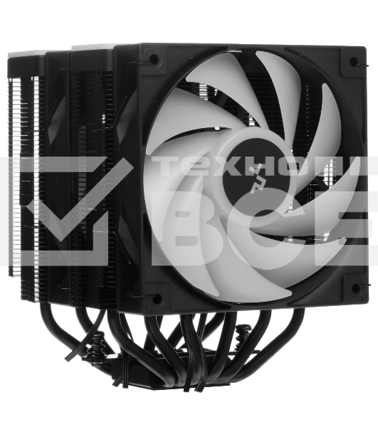 Кулер для процессора DEEPCOOL AG620 BK ARGB V2 черный 120мм алюминий+медь 1850rpm 29.4db 4-pin 260W 157мм