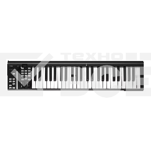 Клавиатура MIDI [110105A2015] Icon [iKeyboard 5X] 49 полувзвешенных клавиш фортепианного типа, сенсорный фейдер, энкодер с LED индикатором, переключение октав и транспонирования, 2х1/4
