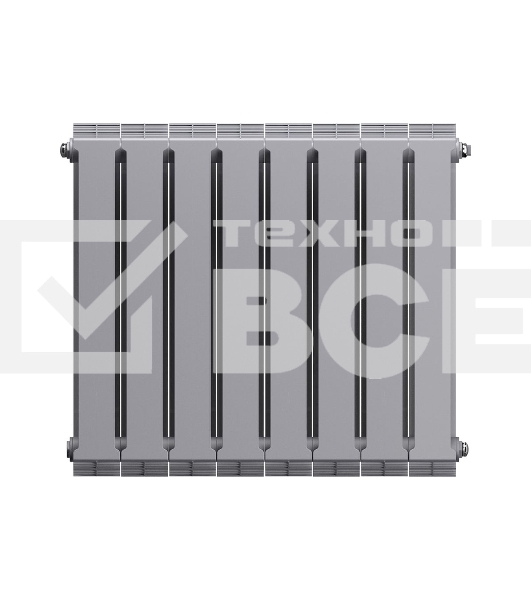 Радиатор биметаллический Royal Thermo PianoForte 500 Серебристый VR80 - 8 секц.