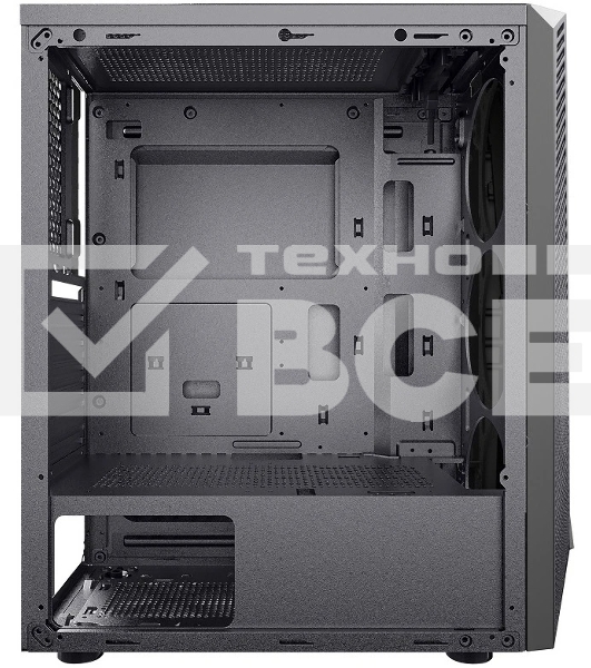 Компьютерный корпус Ginzzu SL150 панель с RGb подсветкой