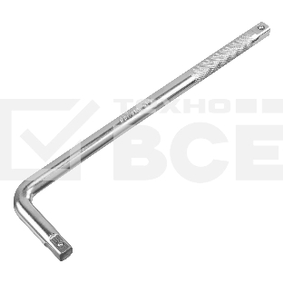 Вороток Г-образный Denzel 300x75 мм, квадрат 1/2