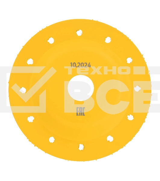 Чашка твердосплавная зачистная Denzel 125 мм, плоская, среднее зерно #16