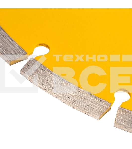 Диск алмазный отрезной Denzel ф230 х 22,2 мм, сегментный, сухое резание