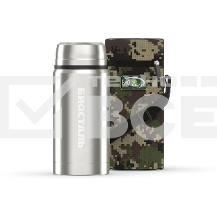 Термос BIOSTAL NTS-750B ОХОТА ш/г, суповой с ложкой, с термочехлом