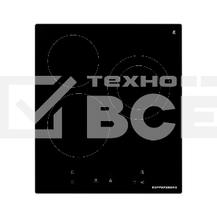 Варочная поверхность Kuppersberg, Hi-Light, High-Tech, 45 см, сенсорное управление, прямые края, таймер, автоматическое отключение, индикация остаточного тепла, цвет черный