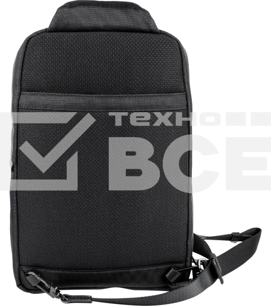 Рюкзак слинг мужской Piquadro Marcel CA6448W138/N черный нейлон/натур.кожа