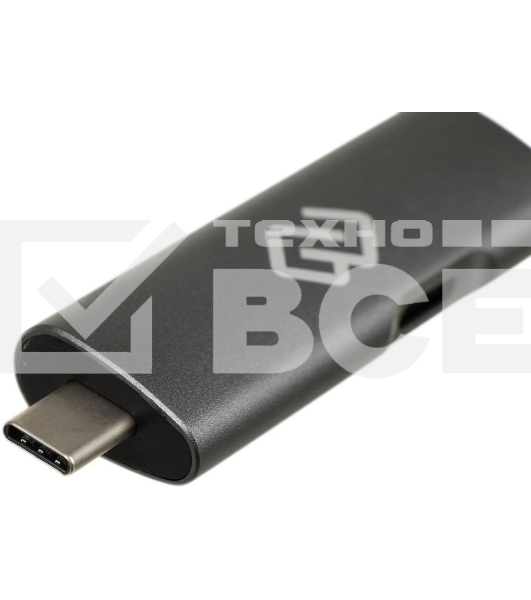 Кард-ридер Digma CR-СU2522-G/серый/SD/TF/micro-SD/micro-SDXC/miсro-SDHC/USB 2.0/USB Type-C/алюминий