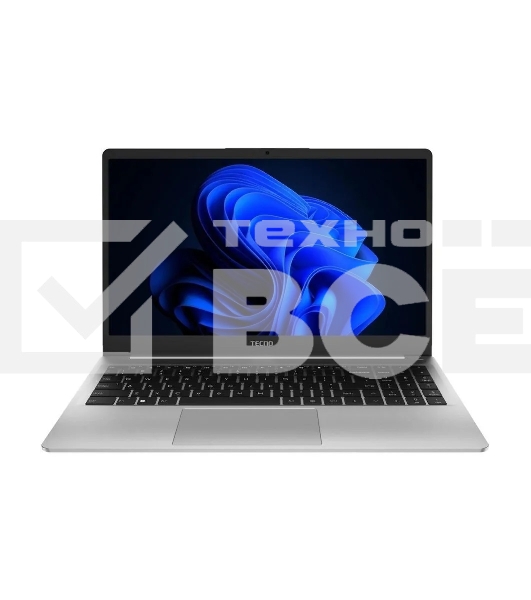 Ноутбук TECNO Megabook K15S K15SFA/15.6'/IPS/AMD Ryzen 7 7735HS/16Gb/512Gb SSD/AMD Radeon Graphics/Windows 11 Home/серебристый/1.66kg