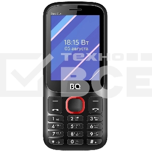 Мобильный телефон BQ 2820 Step XL+ черный/красный