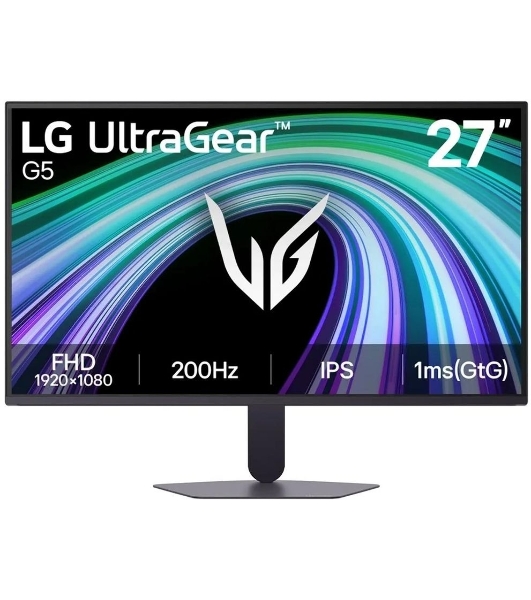 Монитор LG 27' UltraGear 27G523B-B черный IPS LED 16:9 HDMI матовая 1000:1 300cd 178гр/178гр 1920x1080 200Hz FreeSync Premium DP FHD 4.2кг