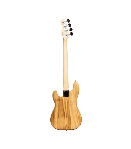 Бас-гитара STAGG SBP-30 NAT 4-х струнная форма Precision Bass, корпус павловния, гриф клен, накладка грифа палисандр, 20 ладов, мензура 867 мм, колки никелированные, бридж PB Classic, звукосниматели 1xPB, регуляторы 1x громкости, 1x тона, цвет натураль