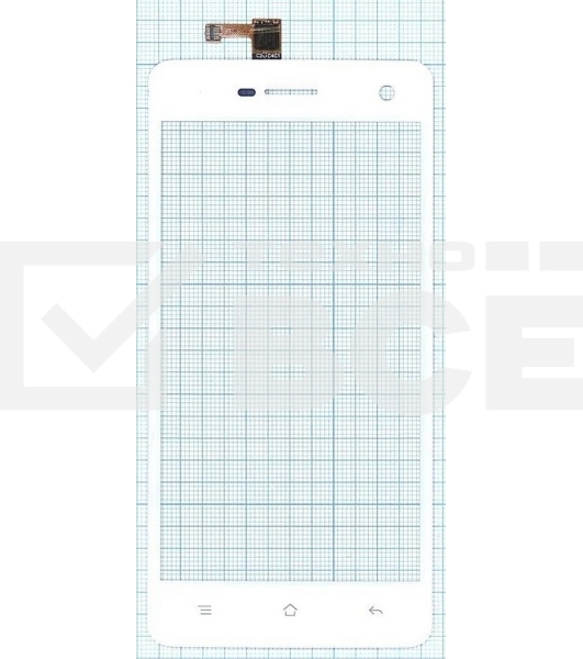 Сенсорное стекло (тачскрин) для OPPO Mirror R819, белое