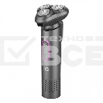 Электробритва BQ SV1008 Gray-Pink. Мощность 5 Вт/Время зарядки 90 минут/Время беспроводной работы 90 минут/Влагозащита IPX6/Электропитание 110-240 В, 50-60 Гц/Ротационная головка бритвы/Мощный мотор/Индикатор заряда батареи/Портативная база для подзарядки, фото4