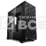 Корпус без блока питания PCCooler C3D510 BK, Mesh Mid Tower, черный, TG, 0.7 SPCC, no fans E-ATX, ATX, mATX, mITX 170/390/205mm 2x2.5