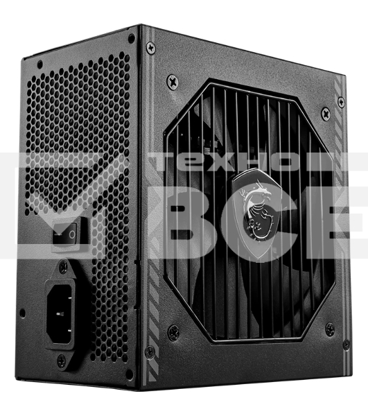 Блок питания MSI MAG A550BN, 550Вт, 80 PLUS Bronze, 120мм, черный