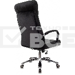 Кресло руководителя Бюрократ T-9928SL Fabric черный Italia Black, крестов. металл хром, фото20