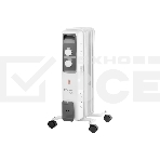 Масляный обогреватель ENGY EN-2605 Cube (5 секций) белый, 1000 Вт, 10 м2, термостат, фото2